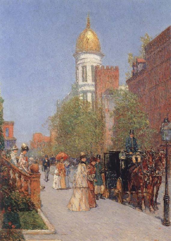 Childe Hassam A Spring Morning oil painting picture